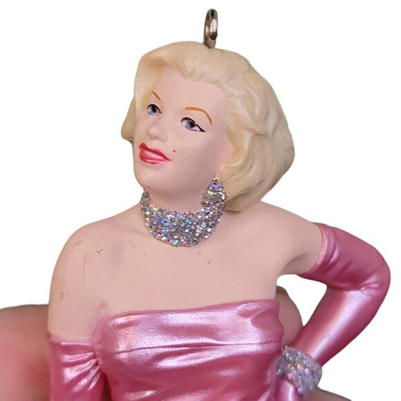 Hallmark Marilyn Monroe 1997 Vintage Keepsake Ornament Pink Gown Christmas Tree - Picture 8 of 13